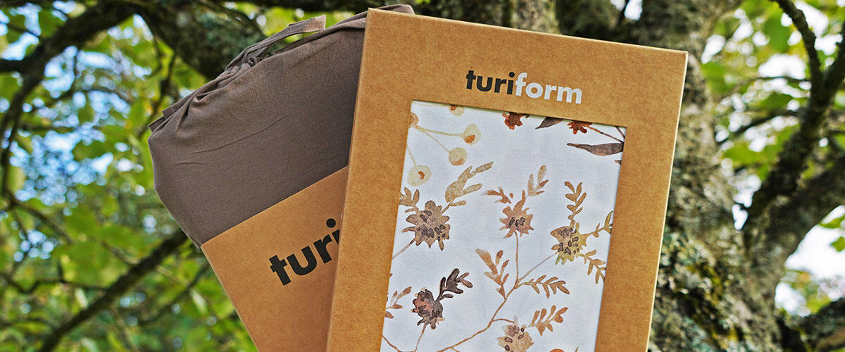 miljøvennlig emballasje på Turiform sengesett